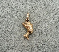 585/- 14 KT Gelbgold Anhänger, Pharao Kopf, Nofretete