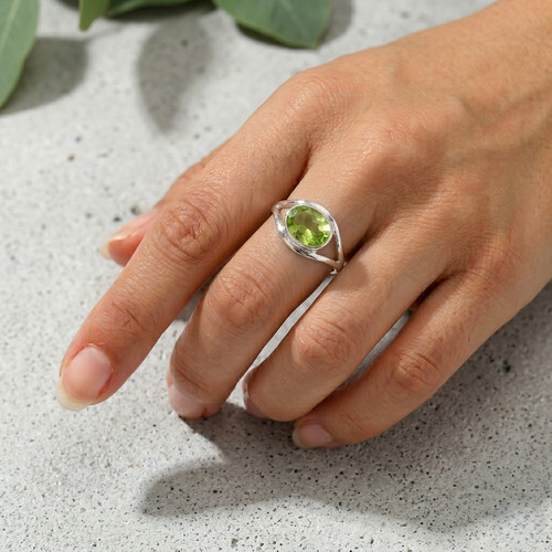 Ring mit peridot edelstein - peridot,