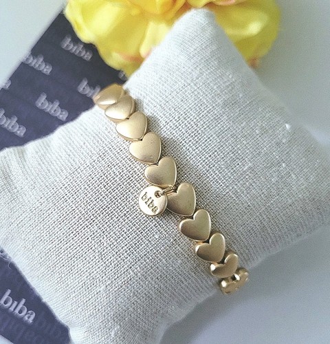 Biba metall armband herzen - metall,