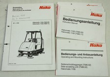 Hako Hakomatic 1100 E1-H8 Ersatzteilliste und Bedienungsanleitung ca 2000