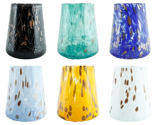 Set aus sechs - set, murano-glas