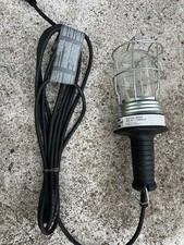 Brennstuhl robuste Handleuchte / Werkstattleuchte, Schwarz, 220/230V, langes Kab