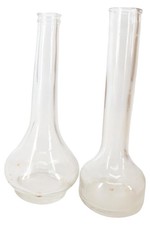 Moderne Glas Vase Flaschenform Transparent Blumenvase Deko