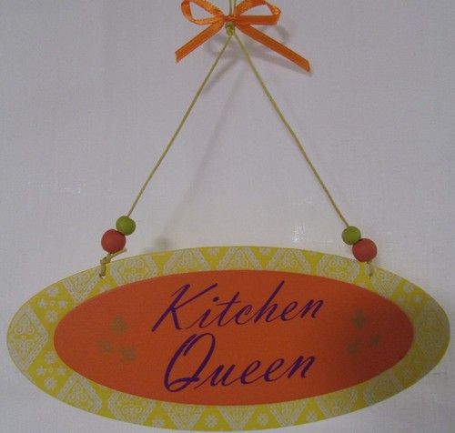 Holz dekohänger kitchen queen - holz,