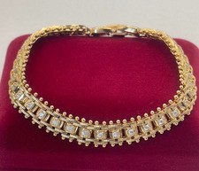 Luxus Panzer Armband Zirkonia