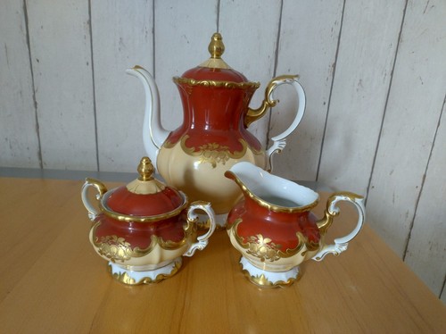 Porzellan antik kaffekanne - porzellan,
