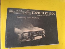 Dacia betriebsanleitung 1300 - dacia,
