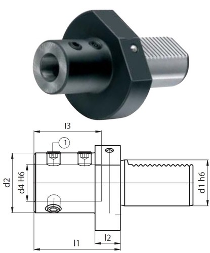 Vdi30 din69880 bohrerhalter - din69880,