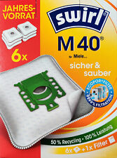 6 Beutel Swirl M 40 EcoPor Staubsaugerbeutel M40 Vorratspack - frei Haus Brief