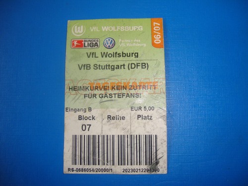 Ticket vfl wolfsburg - wolfsburg, vfb