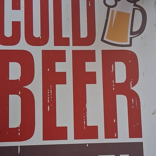 Blechschild cold beer - „cold, beer“