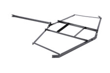 Schleppegge 175x172x9cm Wiesenegge Wiesenschleppe Rasentraktor Feldegge Schwarz