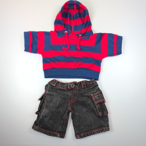 Build bear red - blue, stripe