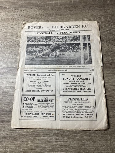 Doncaster rovers djurgarden - doncaster, v