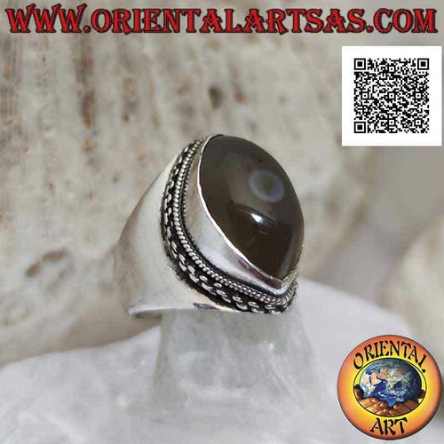 Ring aus silber 925 achat - ring,
