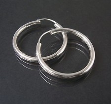 Ohrringe Silber 925 Creolen Sterlingsilber Rohrcreolen Niklarson® Schmuck VE25