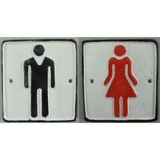 Türschild set damen herren - türschild, u.