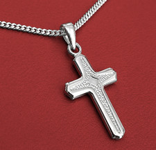 Kreuz Anhänger mit Kette Echt
