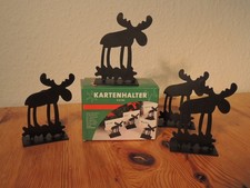 Tischkartenhalter Metall Elch