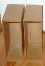 2 HOLZBOXEN Stehsammler f. Magazine Zeitungen Kataloge Organizer Aufbewahrung
