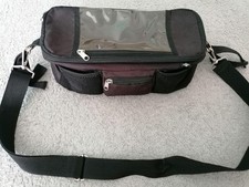 Wickeltasche Babytasche Schwarz zum Umhängen Mit Kinderwagenbefestigung