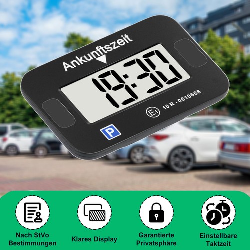 Elektronische parkscheibe mit - parkscheibe,