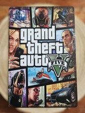 🍀 Blechschild Metallschild Gaming GTA  Grand Theft Auto 5 Five  Tin Sign 