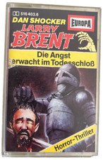 Larry Brent Die Angst erwacht im Todesschloß Dan Shocker MC Kassette Horror 80er