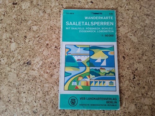 Wanderkarte saaletalsperren - wanderkarte,