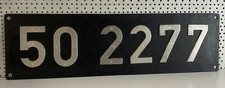 Original Lokschild BR 50 2277 Dampflok