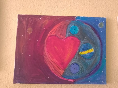 Selbst gemalte acryl bilder - acryl,