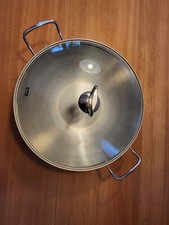 Wok Fissler Durchmesser 37 cm mit Deckel u. Ablagerost