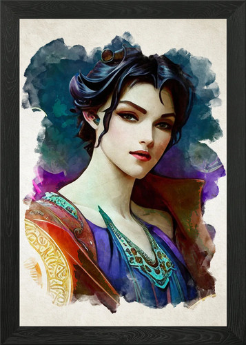 Aquarell jugendstil frau - aquarell,