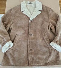 Paolo Negrato hellbraune  Lammfell Lederjacke Gr 58 weiches Leder  Jacke