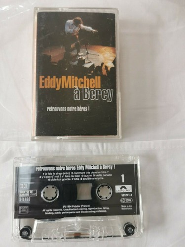 Eddy mitchell cassette audio - eddy,