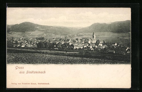 Stadtsteinach ortsansicht mit - stadtsteinach,,
