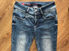 *STREET ONE* SLIM FIT Stretch Jeans Hose „York“ Gr. W27 L30 34 36 S blau WIE NEU