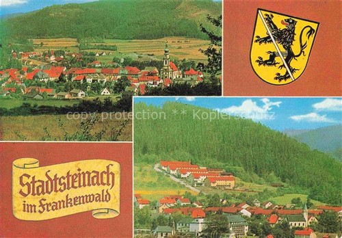 Stadtsteinach panorama wappen - stadtsteinach,
