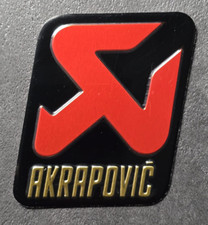 AKRAPOVIC Exhausts Auspuff Emblem Aufkleber Hitzefest Aluminium