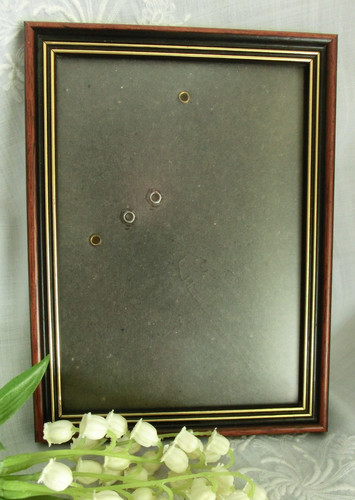 Alter fotorahmen braun gold - alter,
