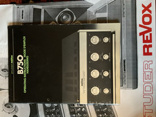 Revox B750 Handleiding Betriebsanleitung 