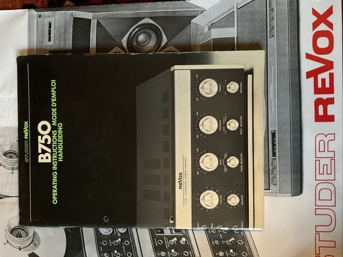 Revox b750 handleiding - b750,