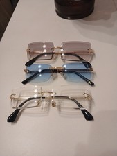 Damen Herren Nickelbrille farbige Gläser Sonnenbrillen trendiges Design UV400