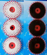 Zwirn weiß | schwarz Sternzwirn 3-er Set Nähen Handarbeit Nähutensilien Nähgarn