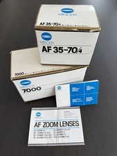 MINOLTA 7000 AF, die 1. SLR mit integriertem AUTOFOKUS, dazu SEHR VIEL ZUBEHÖR