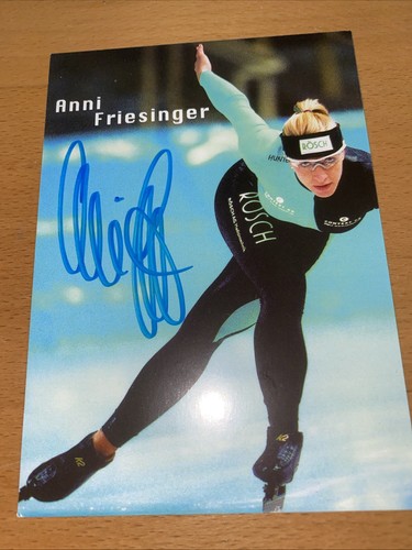 Anni friesinger autogrammkarte - friesinger,