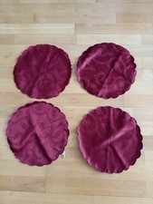 Tischdecken Set 4 TLG 30cm Durchmesser Rund