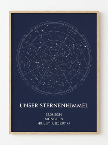 Sternenkarte poster - poster, —