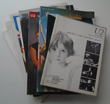 U2 - 8 x books & magazines, plus some clippings & a sew on patch. See pics.