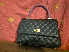 Handtasche schwarz gesteppt